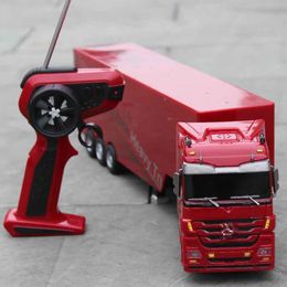 Elektrische RC Auto Rc Dump Truck Grote Elektrische Afstandsbediening Radio Trailer Container Tractor Kipper Draadloze Dumper 221122