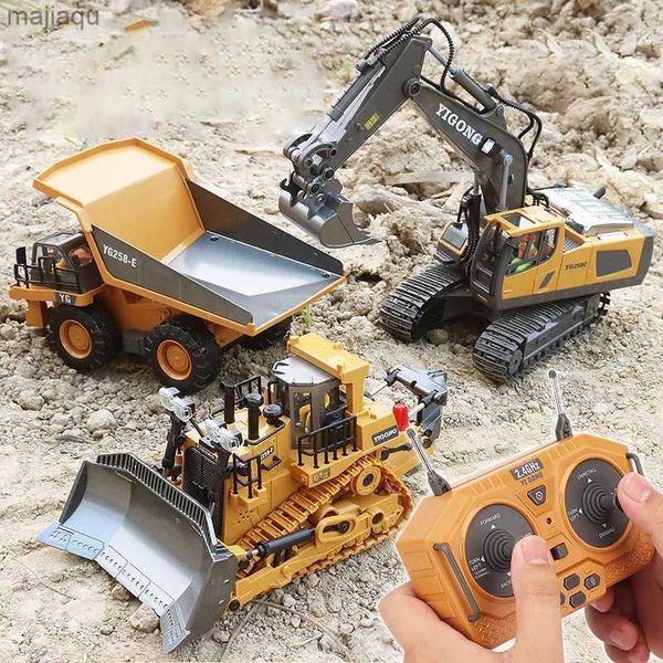 Electric / RC Car RC Excavator ALLIAGE SANS WIRESS REMOCE COMMANDE VÉHICULE ENGÉNIERIE MODÈLE DE CHARGE DE TOUELL