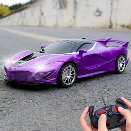 Voiture électrique RC Rc rapide avec lumière LED 2 4g Radio télécommande sport cascade haute vitesse dérive course jouets électriques pour enfants garçon 231013