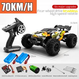 Elektrische RC Auto RC Hoge Snelheid Afstandsbediening Borstelloze 4WD 70 KM H Rc Off Road 4x4 Monster Truck Drift Speelgoed voor Jongens Gift 231013