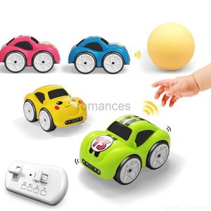 Electric/RC CAR RC Intelligente Sensor Remote Control Cartoon Mini Auto Remote Control Electric Car Smart Music Lighting For Boy Children Toy Gift 240424