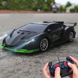 Electric RC CAR RC met LED Light Radio Remote Control S Sport High Speed ​​Drift Boys Toys For Children 221122