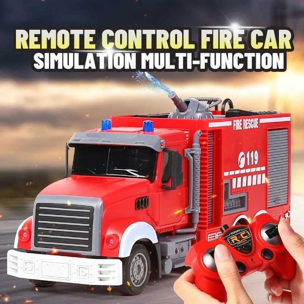 Control remoto de automóvil eléctrico/RC Juguete de bombero Juguete Gran tamaño resistente a los niños Simulación Simulación Ingeniería de automóvil