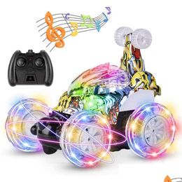 Elektrische/Rc Auto Roclub Iti Afstandsbediening Auto Rc Stunt Tipper S Met 360 Rolling Dancing 2.4Ghz Speelgoed voor kinderen Jongens Meisjes 211027 Drop De Dhdmw