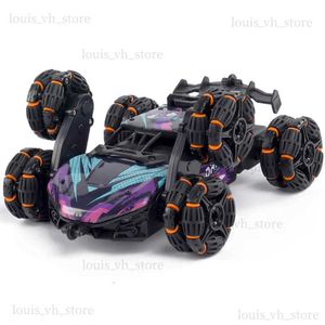 Coche eléctrico/RC Seis ruedas Coche RC Juguete Spray Twisting Stunt Drift Car Coches con control remoto RC Juguetes para niños Adultos Coche con control remoto T240325