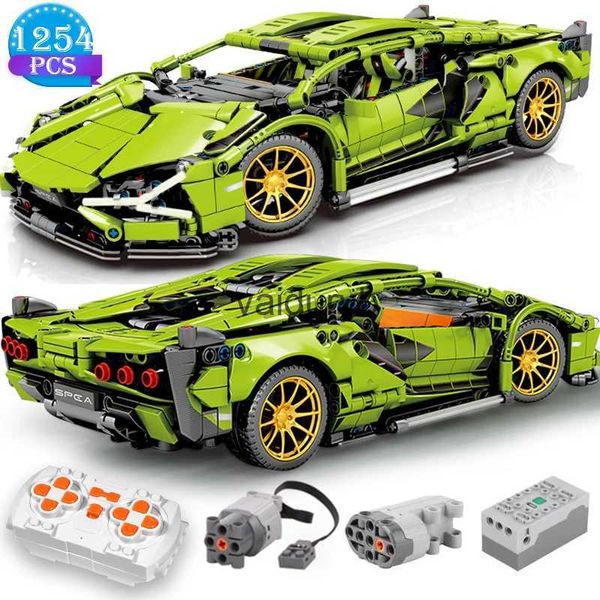 Coche eléctrico/RC Bloques de construcción técnicos Coche de carreras Modelo estático o control remoto Versión de coche eléctrico RC Juguetes de construcción opcionales para niños vaiduryb