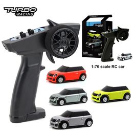 Voiture électrique / RC Turbo 1 76 RC Mini Kit RTR de course électrique entièrement proportionnel 2,4 GHz Expérience de course Jouets pour enfants Nouvelle voiture brevetée 201201 240314