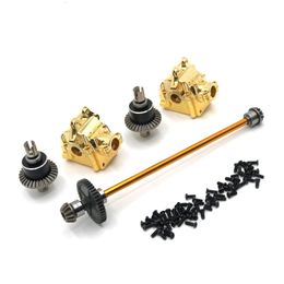 Elektrische RC Auto Upgrade Metal Center Aandrijfas Montage Versnellingsbak Differentieel Kit Voor Wltoys 144010 144001 144002 onderdelen 230731