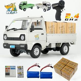 Voiture électrique RC mise à niveau WPL D12 2WD, jouets ar, batterie au Lithium 1000mAh, haute Performance, moteur 260, dérive pour garçons, cadeaux 230111