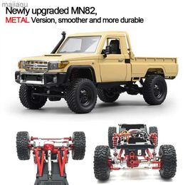 Electric/RC Auto geüpgraded MN82 RC CAR 1/12 Metalen onderdelen Pick-up truck 2.4G 4WD Off-road Track Remote Control Car Toyl2404