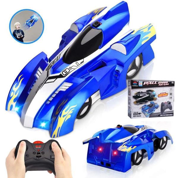 Mur de voiture électrique RC Escalade Mini jouet sans fil Télécommande électrique Drift Race Jouets Enfants Stunt Anti Gravity 360 Rotation 220829