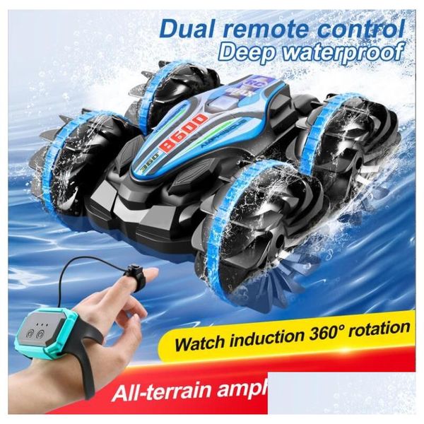 Vente en gros de voitures électriques/rc de jouets de bébé de mère amphibies et de déformation télécommandés pour quatre roues motrices tout-terrain Veh Dhuce