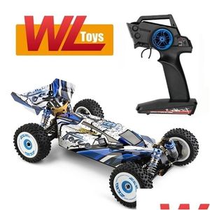 Electric/RC CAR WLTOYS 124017/124016 V2 BROSSTELLOSE MOTOR RTR 1/12 2.4G 4WD 75 km/H RC Voertuigen Metalen Chassis Off Road Hine Model 22021 DHWFF