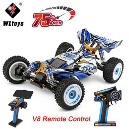 Voiture électrique / rc wltoys 124017 75 km / h 124019 55 km / h 124008 60 km / h 2,4g RC Car Brushless sans 4wd Électrique à haute vitesse Remote commande Toys 3000mAh 240424