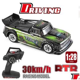 Elektrische / Rc-auto Wltoys 284131 1/28 2,4 Ghz Rc-racewagen Korte vrachtwagenrace 30 km / u Hoge snelheid Kindercadeau Rtr met metalen chassis Aa220326 D Dh9Pr