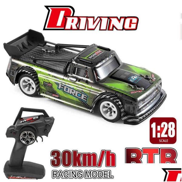 Voiture électrique/Rc Wltoys 284131 1/28 2.4Ghz, course de camions courts, 30 km/h, haute vitesse, cadeau pour enfants, Rtr avec châssis en métal Aa220326 Drop Otbgr