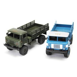 Electric RC Car WPL B 24 1 16 Remote Control Military Truck 4 Wheel Drive Off Road Model Climing RTR Kit 4WD DIY Toy Gift for Boy 220829