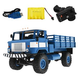 Electric RC Car WPL B 24 Remote Control Militaire Truck Diy Off Road 4WD RC 4 Wheel Buggy Drive Climbing Gaz 66 Voertuig voor verjaardagscadeau speelgoed 221122