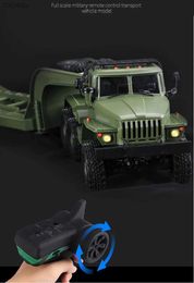 Electric/RC Auto WPL B36-3 Full-size militair op afstand gecontroleerd transportmodel nummer 1/16 RC Car Super Long Track Monster Car Monster Truckl2404