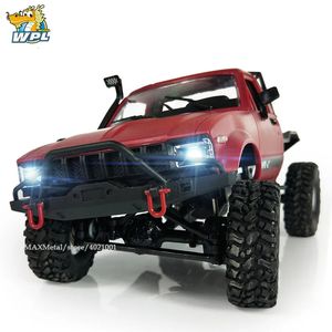 Elektrische/RC auto WPL C14 1 16 RC Truck Hynix 2.4G Mini off-road auto met afstandsbediening 15 km/u Topsnelheid Mini RC Monster Truck 4WD RTR 231130