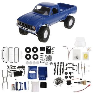 Elektrische RC Auto WPL C24 2 4G DIY Afstandsbediening KIT 4WD Crawler Off road Buggy Moving Machine Rc Truck Kinderen Speelgoed 231013