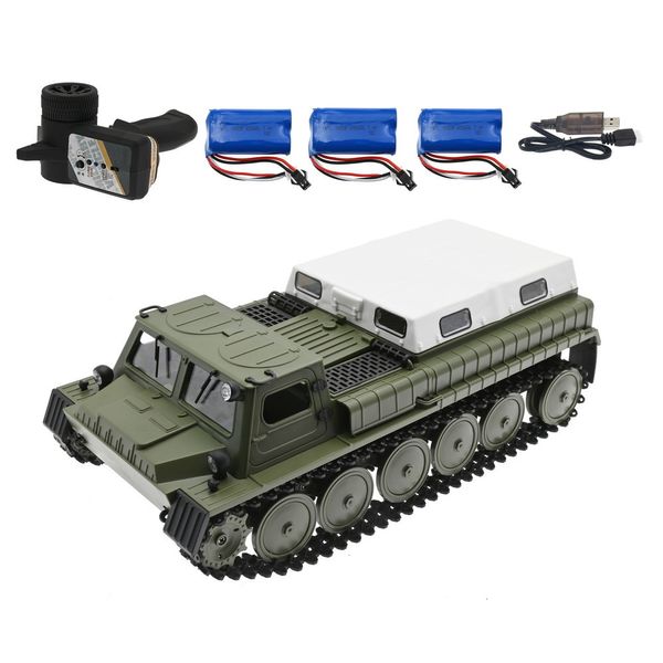 Voiture RC électrique WPL E 1 1 16 RC Tank Toy 2 4G Super tank 4WD Crawler suivi chargeur de véhicule télécommandé bataille garçon jouets pour enfants enfants 230731