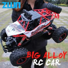 Electric/RC CAR ZWN 1 12/1 16 vierwielaandrijving RC-voertuig met LED-verlichting 2.4G Wireless Remote Control Vehicle Off-Road Control Vehicle Childrens Toy T240422
