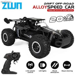 Electric/RC CAR ZWN 1 16 2,4GH RC-auto met LED-verlichting 2WD off-road afstandsbediening Klimmauto Outdoor CAR TOYL2404