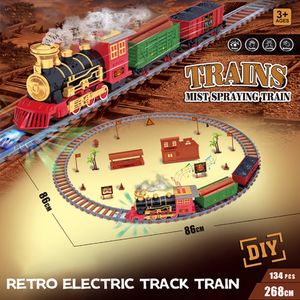 Elektro-/RC-Gleis, elektrischer Zug-Set, Eisenbahnschienen zusammenbauen, Spielzeug, Dekor, Zug, Geburtstagsgeschenke, Spielzeug für Kinder, Geburtstagsparty-Geschenke, Weihnachtsgeschenke 230601