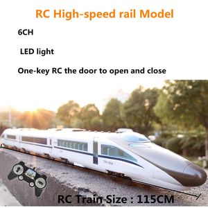 Elektrische/RC Spoor L115cm Afstandsbediening Trein Speelgoed Hogesnelheidstrein EMU Jongen Kinderen Geschenken Simulatie Hogesnelheidstrein Speelgoed Model 230629