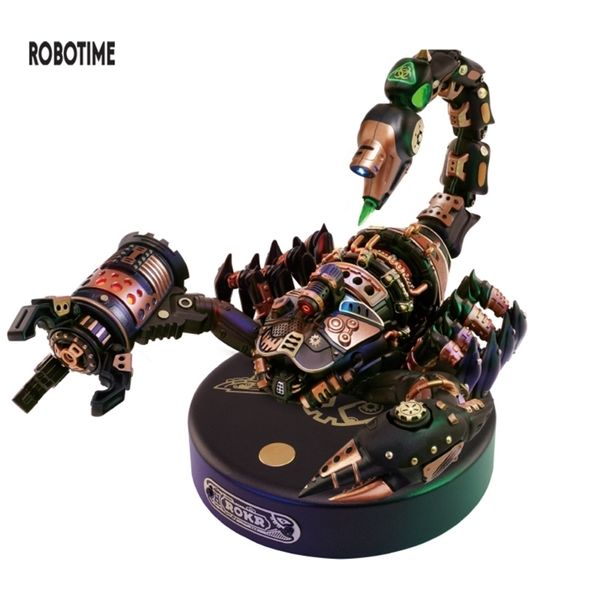 Piste électrique RC Robotime Rokr Empereur Scorpion Puzzle 3D avec moteur léger interactif assemblage amusant jouets mobiles cadeaux pour adolescents adultes MI04 230928