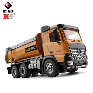 Wltoys électrique/RC 14600 1 14 4WD télécommande 2.4G radiocommandée voiture RC série d'ingénierie de saleté charge camion à benne basculante jouet T221214 240315