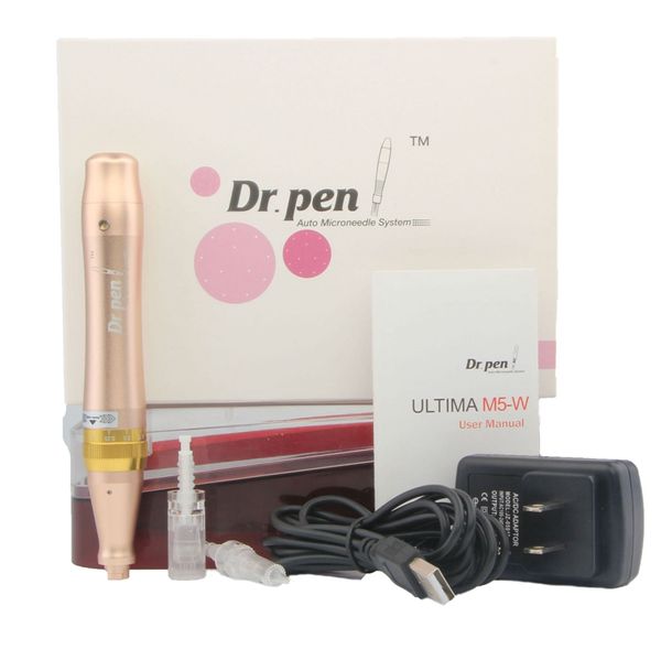 Elektrischer wiederaufladbarer Dr. Pen Derma Pen M5W Micro Needle Roller Eyeline Lippen Make-up Hautpflege Verjüngung Anti Akne Falten Augentaschen