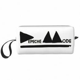 Bolsa de maquillaje eléctrica Rock Depeche Cool Mode para mujer, organizador de cosméticos de viaje, bolsas de aseo de almacenamiento Kawaii A6kB #