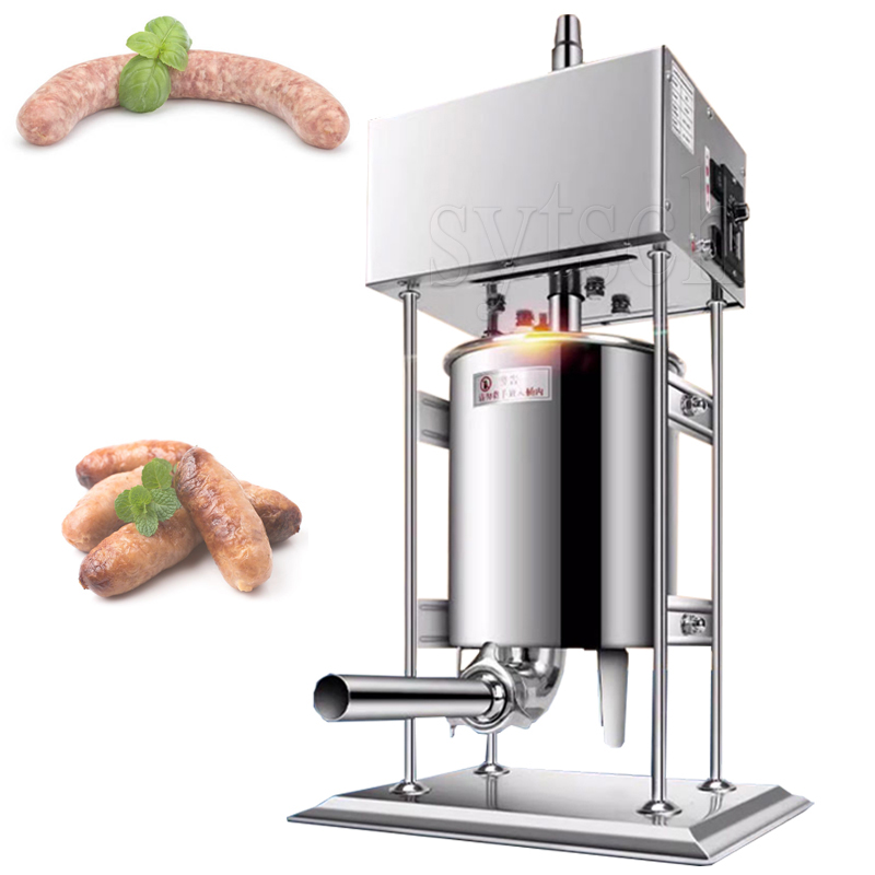 Electric Sausage Stuffer Stainless Steel Making Sausage Machine Commercial Grade Filling Funnel For Home
