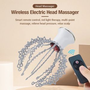 Masseur électrique de cuir chevelu santé tête de poulpe Massage Scratcher haute fréquence Vibration pour Instrument antistress de Relaxation y240110