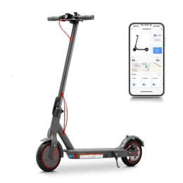 Scooter électrique 85 pouces 350W 104AH Adulte pliable max 25 kmh gris 240306