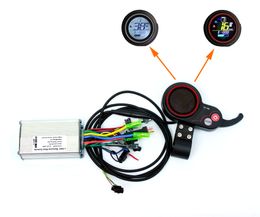 250 / 350W elektrische scooter LCD-display en duimgashendel elektrische borstelloze naafmotorcontroller met kleur LCD-schermindicator