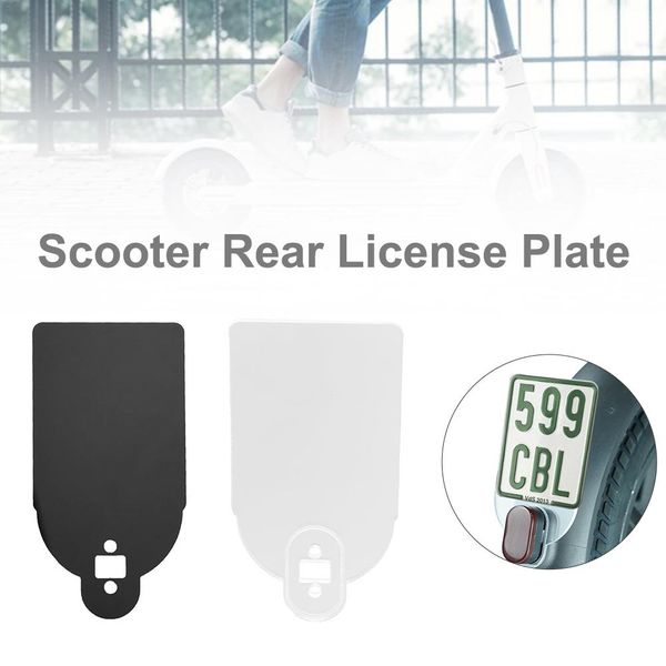 Plaque d'immatriculation du scooter électrique Plaque en plastique Plaque de plaque Signale d'avertissement pour les accessoires de scooter Xiaomi M365 ou Pro Electric