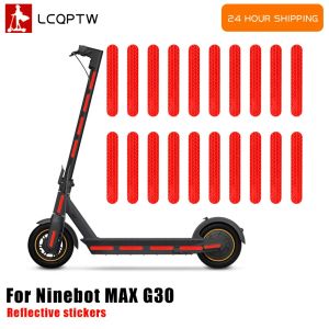 Autocollant réfléchissant de scooter électrique pour NineBot Max G30 G30D M365 Kickscoller Multi-Fonctionsafe Avertissement Autocollants Accessoires