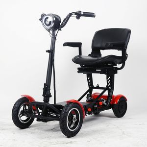 Scooters électriques Adultes 4 roues Scooters électriques 36V 15,6AH Scooter à coup de pied électrique pliant pour siège de l'accoudoir âgé / handicapé