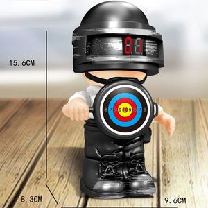 Score électrique cible Poulet alimentaire Figurine Figurine Childrens Toy pistolet à balle douce tir cible cible