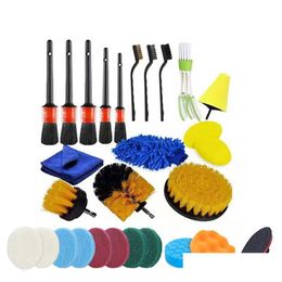 Kit de brosses à récurer électriques, outil de forage, fixation de brosse, outils d'épurateurs électriques, polisseuse de voiture, nettoyeur de salle de bains, goutte de nettoyage de cuisine