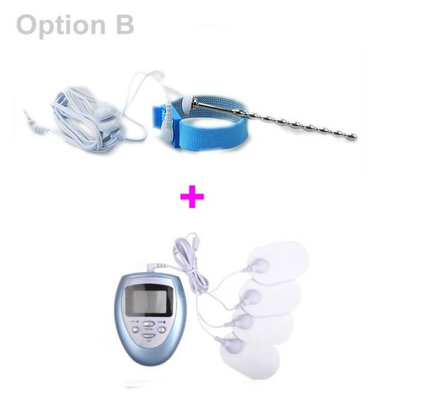 Jouet sexe électrique accessoire de pénis électrique plug cathéter électrique sonore et anneau de pénis fétiche bdsm jouet sexuel urétral urétra elect8829632