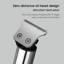 Rasoir électrique 2 vitesses affichage LED USB rechargeable haute efficacité barbier tondeuse à cheveux électrique type T 0mm coupe de cheveux machine MIni tondeuse