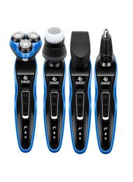 Elektrische scheerbeurbaard Trimmer Full Body Water Wash Razor Multifunctioneel zwevend scheermes 4 in 1 kits D454544331