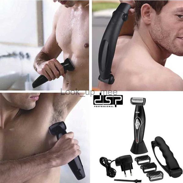 Afeitadora eléctrica Bodyshaver Quitar la máquina de depilación corporal corta para hombres Depiladora Afeitadora masculina Babeador profesional Maquinilla de afeitar eléctrica Clipper Mans YQ230928