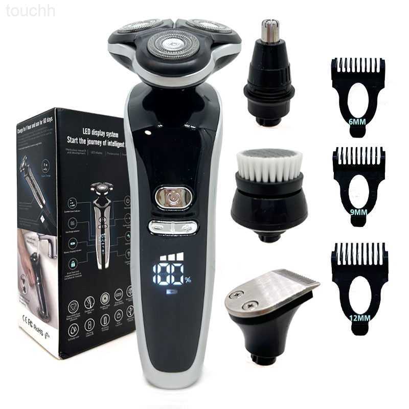Rasoio elettrico per uomini 4d trimmer elettrico trimmer USB ricaricabile ricaricabile ricarica per capelli per capelli rasoio per uomini L230823