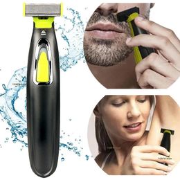 Rasoir électrique pour hommes et femmes Portable tondeuse complète du corps USB lame en forme de rasoir barbe aisselles jambe poitrine épilation 240228