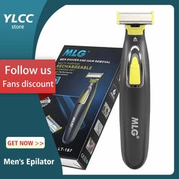 Rasoir électrique pour hommes Professional Beard Trimmer Razor Razor Trimer USB FACE RECHARGable MAEUR MAEUR MAEUR MACHINE 240423